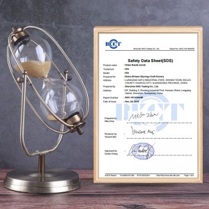 Timer-Metall rotierender Sanduhr Europäischer Stil Wohnzimmer Dekoration Ornamente Geburtstagsgeschenk 30/60 Minuten Zeit Sanduhr