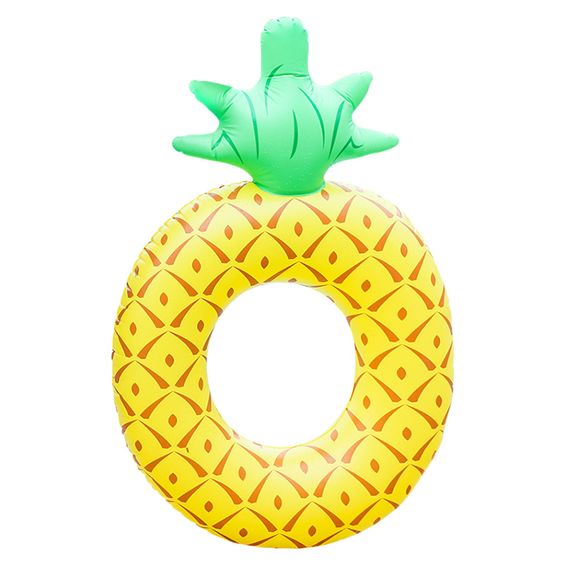 Aufblasbarer Ananas-Schwimmring, tragbarer Float für Pool, Wasserspielzeug für Erwachsene und Kinder