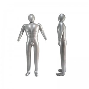 Aufblasbares PVC-männliches Mannequin-Modell, voller Größe mit Kopf und Armen, Kunststoff-Ganzkörper-Mannequin