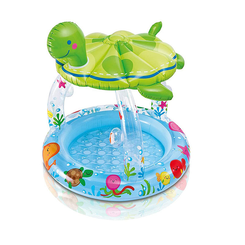 Aufblasbare Meeresschildkröten-Schatten-Schwimmbad für Baby