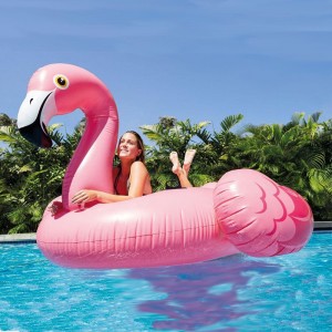 Fabrik Direktverkauf Flamingo, aufblasbare PVC -Schwimmfahrt, Wasserspielzeugspiel