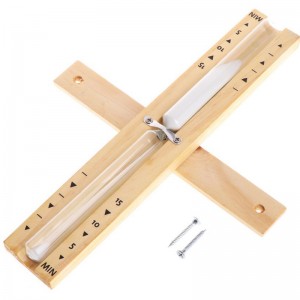 Sauna -Sandglas -Uhr, Sauna -Sandglas, Sauna -Ausrüstung 15 Minuten Holz Sauna -Sandglas -Sand -Timer -Uhr für Sauna Spa Room