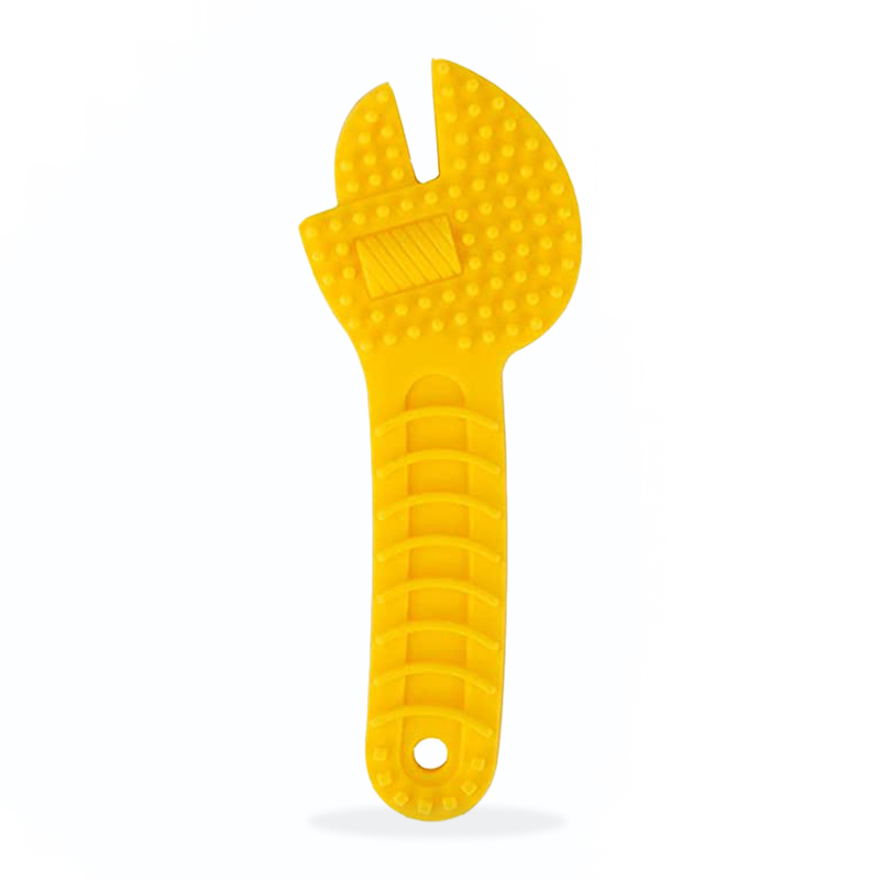 Spanner Hammerschlüsselzellen Form bpa freies Silikon Baby -Zahnenspielzeug