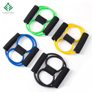 Yoga -Widerstandsbandröhre Stretch Body Fitness Muskel -Training 8 Typ Typ