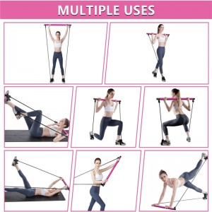 Pilates Bar Set, tragbarer Yoga -Training Pilat