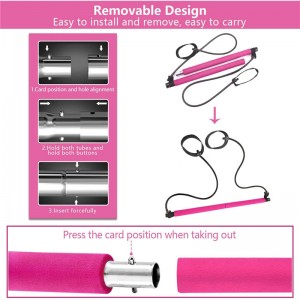 Pilates Bar Set, tragbarer Yoga -Training Pilat