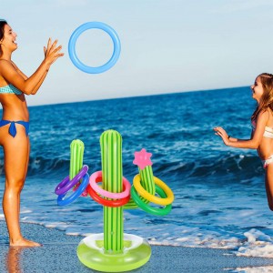 Aufblasbarer Kaktusring -Spiel Set Floating, Cactus Game Float
