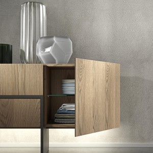 Nordisch einfache moderne Holzschrank weißes Buffet Sideboard Esszimmermöbel