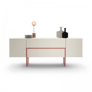 Nordisch einfache moderne Holzschrank weißes Buffet Sideboard Esszimmermöbel