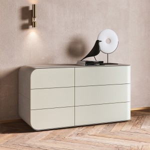 Moderne Hausmöbel Leder Holz weißes Buffet Sideboard für Esszimmer
