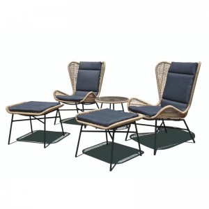 Stahl&wicker 5pcs -Sofa -Set
