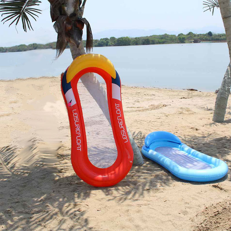 Aufblasbarer Deckstuhl Wasser Freizeit Hängematte Net Beach schwimmende Reihe