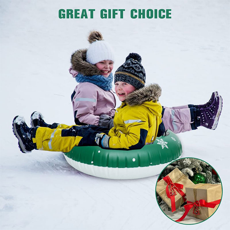 Aufblasbare Schneeöhren zum Rodeln, Schneeschlitten für Kinder und Erwachsene, Rodeln Kinder mit Boden