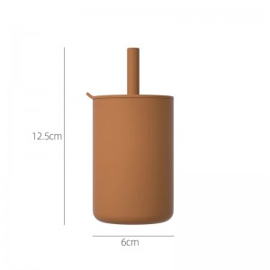 Wasserdichte undichtedichtes Tasse mit Silikonstroh für die Babyzufuhr