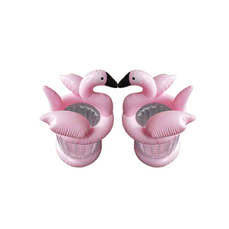 Riese Pink Flamingo aufblasbare Eisschaufel Kühler, Sommerpartyspielzeug Pool Beach Accessoires, Getränk Beer Bar Cup Halter