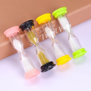 Kinder Happy Time 5 Minuten kleiner Plastik -Mini -ein -Minute -Glas -Sand -Sand -Timer