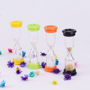 Kinder Happy Time 5 Minuten kleiner Plastik -Mini -ein -Minute -Glas -Sand -Sand -Timer