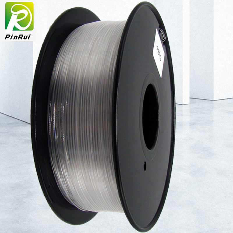 Pinrui 3D -Drucker 1.75 mmpetg Filament transparente Farbe für 3D -Drucker