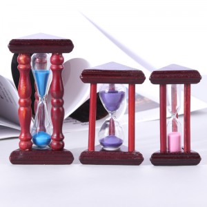 Custom 15 Minuten Home Decor Sand Timer Möbel Holz große einstündige Sanduhr