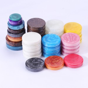 Benutzerdefinierte hochwertige Harz -Backgammon -Checkers Chips Backgammon -Teile