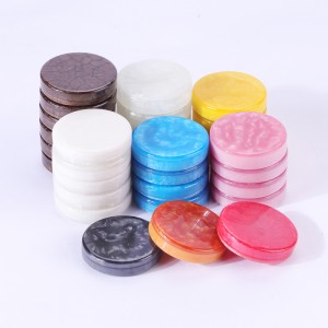 Benutzerdefinierte hochwertige Harz -Backgammon -Checkers Chips Backgammon -Teile