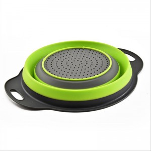 Multifunktionsklappbares Gemüsefruchtwaschspüle Waschbecken Kunststoff Filter Zusammenklappbarer Abflusskorb