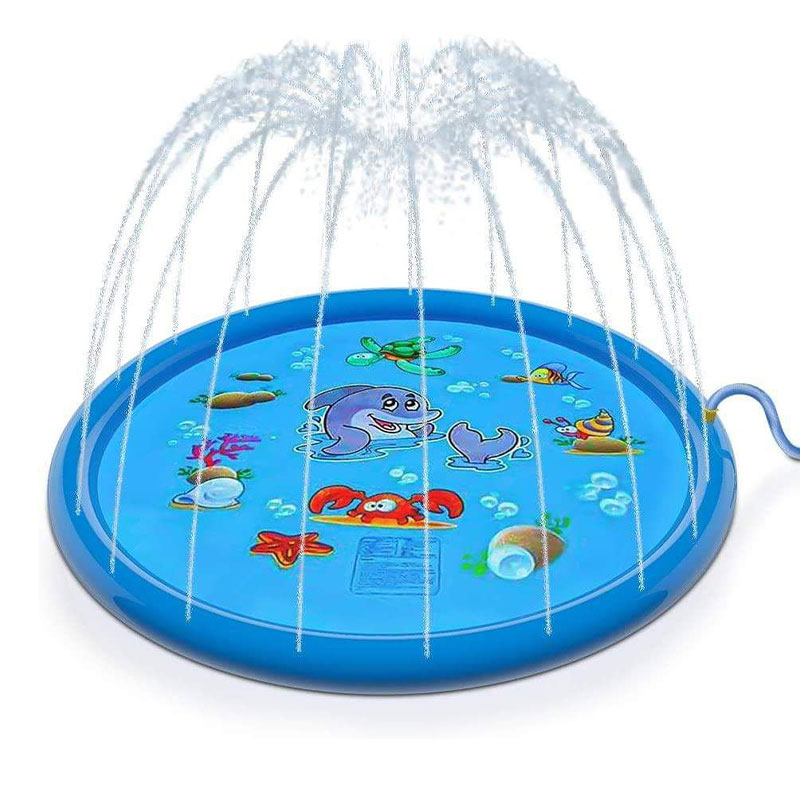 Kinder inblasbarer Splash Pad Wasserspiel Matte Poolpolster