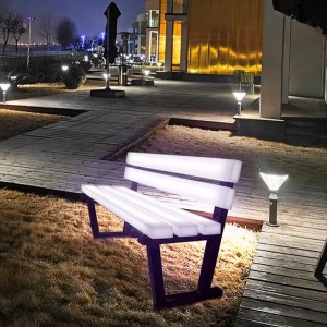 16 Farben LED -Möbel wasserdichte Gartenbänke wiederaufladbarer Lithiumbatterie -Outdoor -LED -Stuhl im Freien