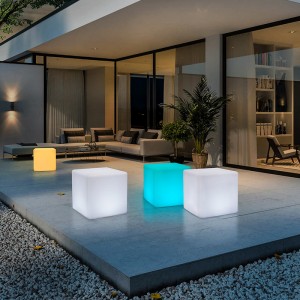 LED Luminous Cube Light Creative Outdoor wasserdichte Hocker KTV Square Stuhl Stuhl Stuhl Konzert für die Event -Atmosphäre Layout