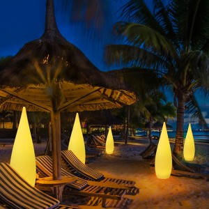 Garten Terrasse Deck Schwimmbad Dekoration Moderne LED Stehbodenbeleuchtung Ferner RGB Farbwechseln Sie LED Light Lampe Lampe Outdoor Lichter Batterieantrieb wasserdicht wieder auflädelbar