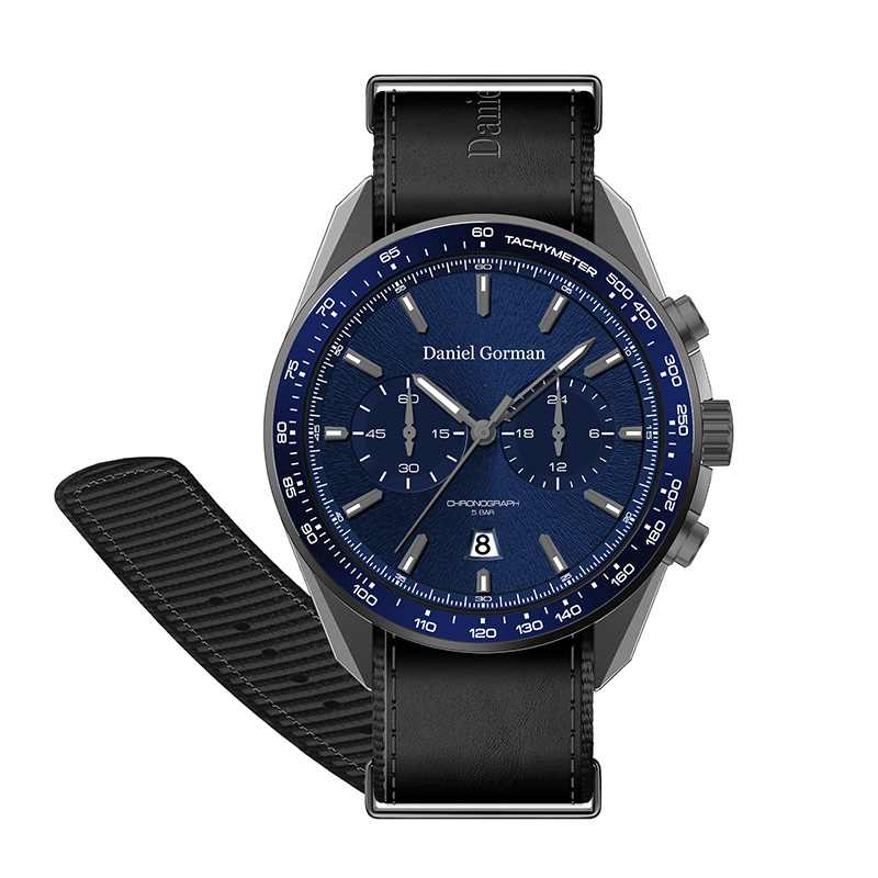 2022 Daniel Gormandg9005 Luxus -Männer Uhr Uhr Custom Logo Automatische Armbanduhr Edelstahl Doppel Tourbillon Mechanical Watch