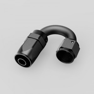 Aluminiumschneiderstil Schwenkschlauch endet 0/30/45/60/90/120/150/180 Grad Eine passende weibliche an6 an8 an8 an10 an12 an16 an20