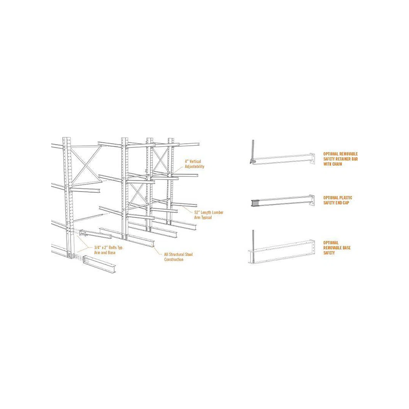 H Strahl Cantilever Rack