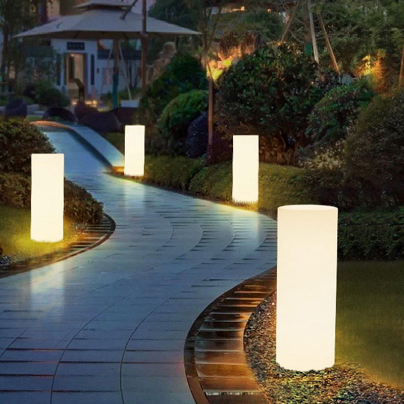 LED Outdoor Garden Art Decor Lights RGB Farbwechsel Zylindrisch Stöbe Lampe Batterie angetrieben, wasserdicht mit Fernbedienung für Gartendekor, Werbung, Hochzeit, Feierlichkeiten