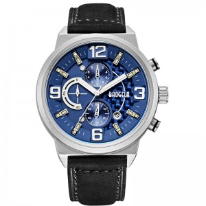 Baogela Men \'s Black Sports Quartz Watch Freizeit Mode Analog Timing Watch Display Men\' s Watch 1709 Schwarz Blau