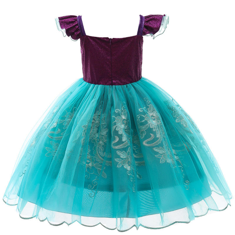 Mädchen kleine Meerjungfrau Ariel Prinzessin Kleid Halloween Fancy Kostüm Kinder Baby Mädchen Karneval Geburtstagsfeier Kleidung Sommerkleid