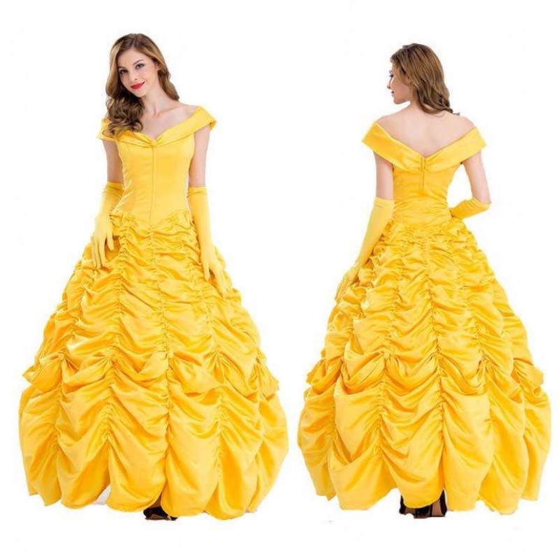 LELL Rollen klassische Prinzessin Schneewittchen Schönheit Aurora Kostüm Frauen Prinzessin Kleid SZAC-007