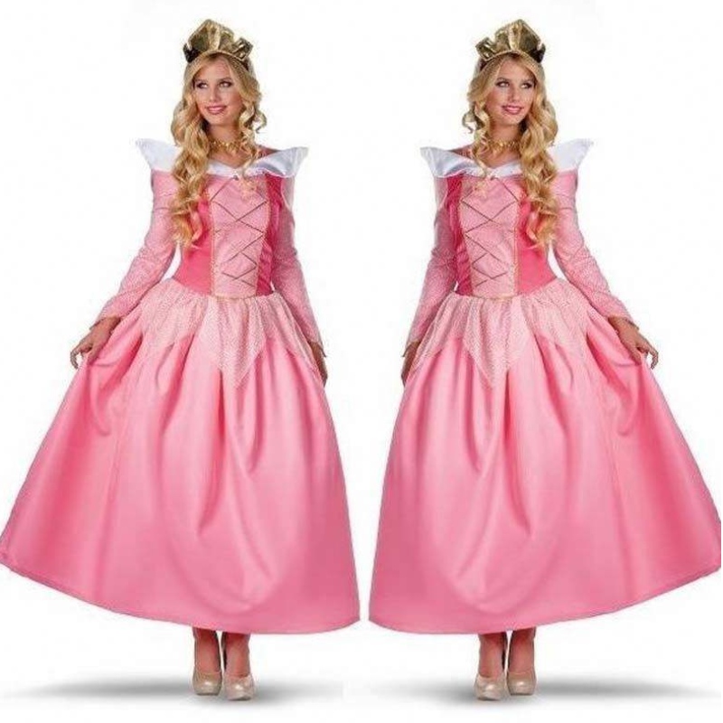 LELL Rollen klassische Prinzessin Schneewittchen Schönheit Aurora Kostüm Frauen Prinzessin Kleid SZAC-007