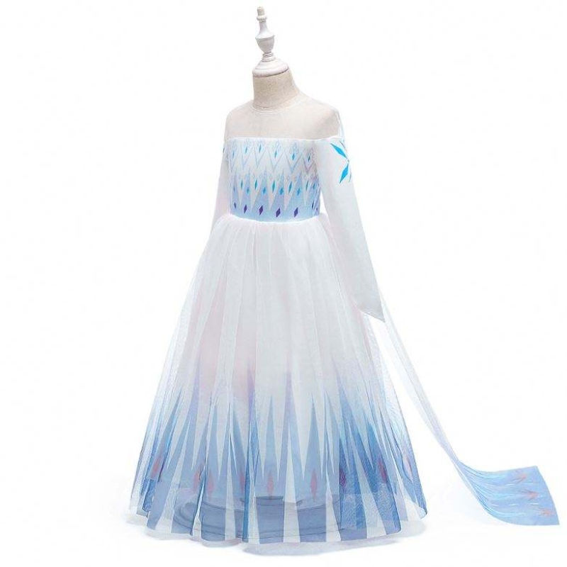 Baigeneue Design Mädchen Anna White Dress Cosplay Party Dress Up Prinzessin Elsa Film Kinder Kleidung