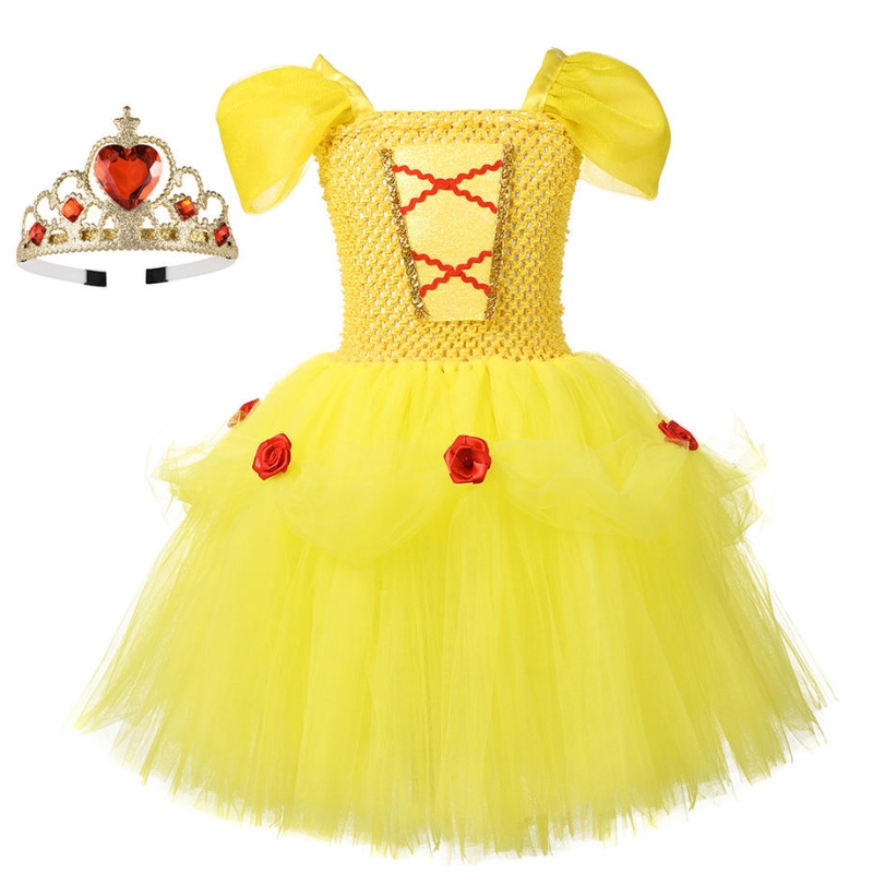 Bekleidung Prinzessin Dress von schulterschichtiger Kostüm für kleines Mädchen