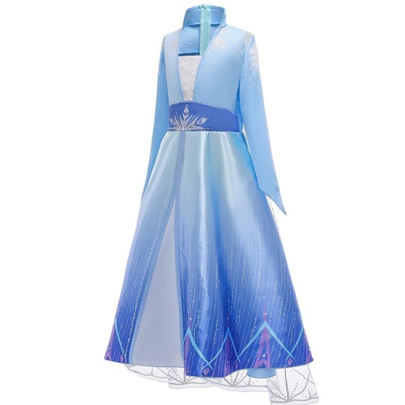 Neueste Kinder Prominente Kleidung Prinzessin Elsa tragen Kleid Halloween Kostüme für Mädchen