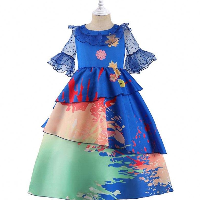 Baige Cosplay Kostüm Halloween Prinzessin Kleid Encanto Mirabel Girl Party Kleid mit kostenloser Tasche