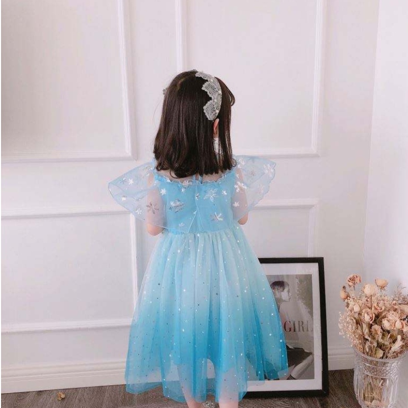 Baige Cosplay Party Dress Up Belle Prinzessin Girls Kleid Kostüm Prinzessin Elsa Anna Halloween Fairy Kids Fancy Kleid BX1683