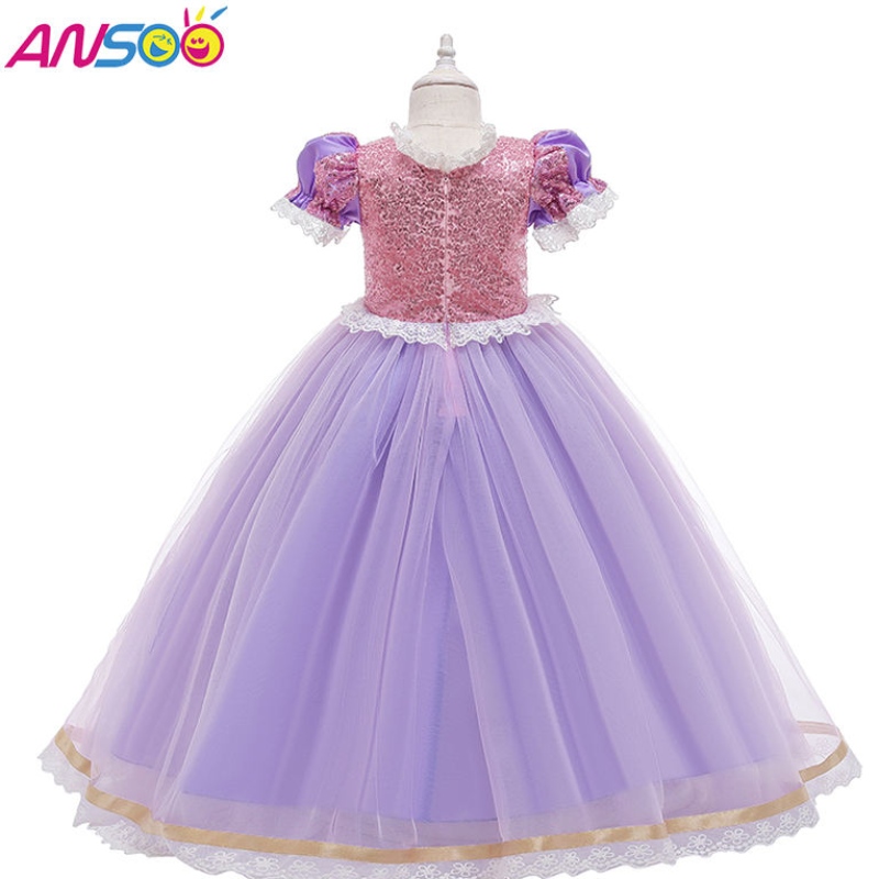 Ansoo Kids Birthday Party Kleider Halloween Ostern Carnival Cosplay Prinzessin Sofia Rapunzel Dress up Girls Kostüm