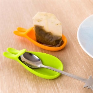 Kaninchenform Teebeutelhalter, Clip Tasse Tasse Teesieb Clips, Silikon -Tee -Infuser -Clips