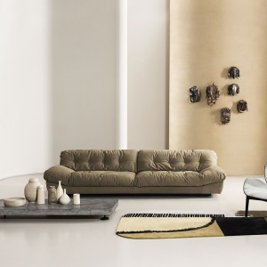 Italienisch Design Schläfer Lazy Sofa Leder Baxter Cloud Sofa Set Set Möbel Wohnzimmer