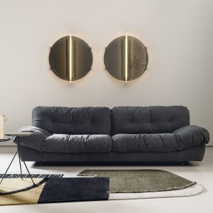 Italienisch Design Schläfer Lazy Sofa Leder Baxter Cloud Sofa Set Set Möbel Wohnzimmer