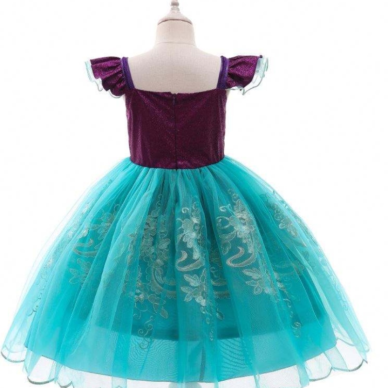 Meerjungfrau Sommer kurzärmelige Prinzessin Kinderkleidung Kinder \\ 'Kleidung Mädchen Kleid D0684