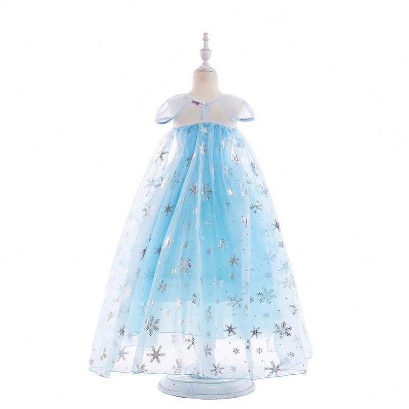 Prinzessin Kostüme Geburtstagsfeier Dress Up Little Girls Elsa Beadings Princess Kleid HCGD-044