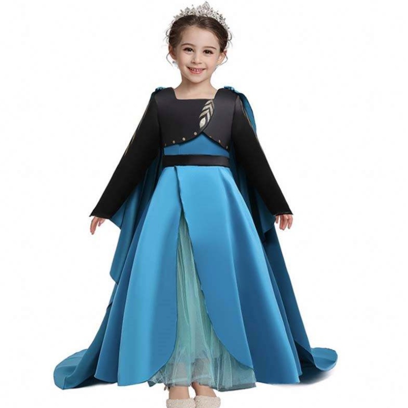 Königin Krönungskostümneue Elsa 2 Mädchen Kleid Elsa Kleid für Kinder HCGD-035